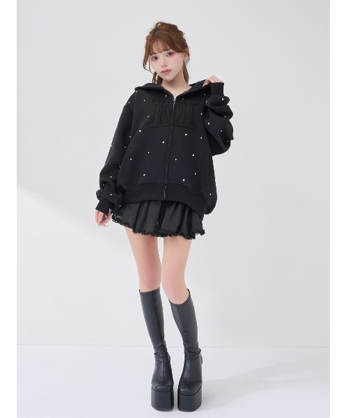 Darich ダーリッチ　シフォンフリルミニスカート Darich（ダーリッチ） スカート シフォンフリルミニスカート