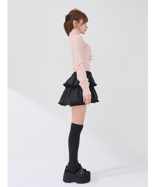 Darich（ダーリッチ） スカート シフォンフリルミニスカート