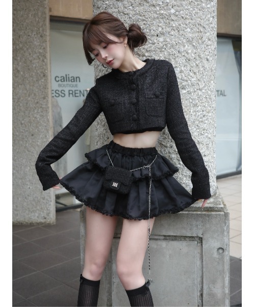ダーリッチ　シフォンフリルミニスカート Darich（ダーリッチ） スカート シフォンフリルミニスカート