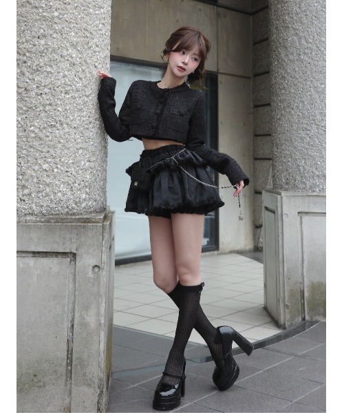 Darich（ダーリッチ） スカート シフォンフリルミニスカート