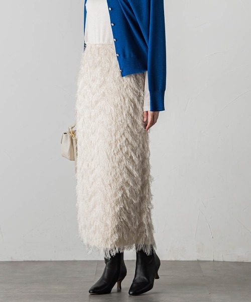 「LAUTREAMONT」 ロングスカート 9号 オフホワイト レディース_画像5