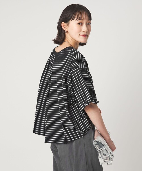 tシャツ ギャザースリーブ プルオーバー カットソー レディースの画像