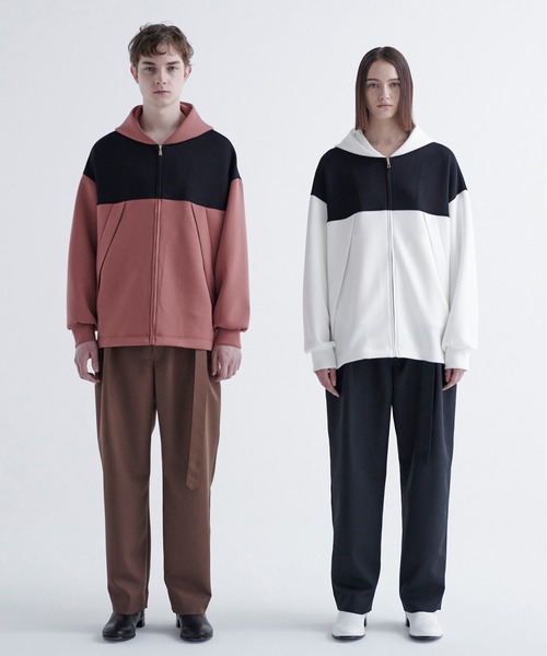 「CULLNI」 ジップアップパーカー 1 ブラック メンズの画像