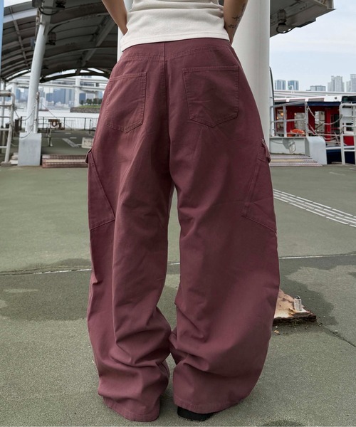 カーゴパンツ ボタンフライダックカーブパンツ メンズ レディース