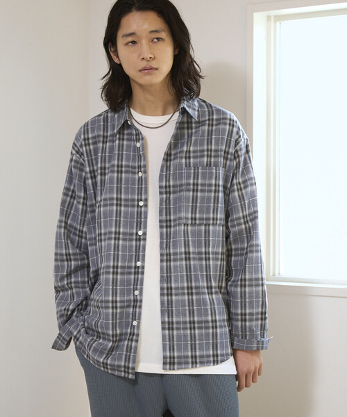 Firsthand（ファーストハンド） シャツ ビッグシルエット オンブレ