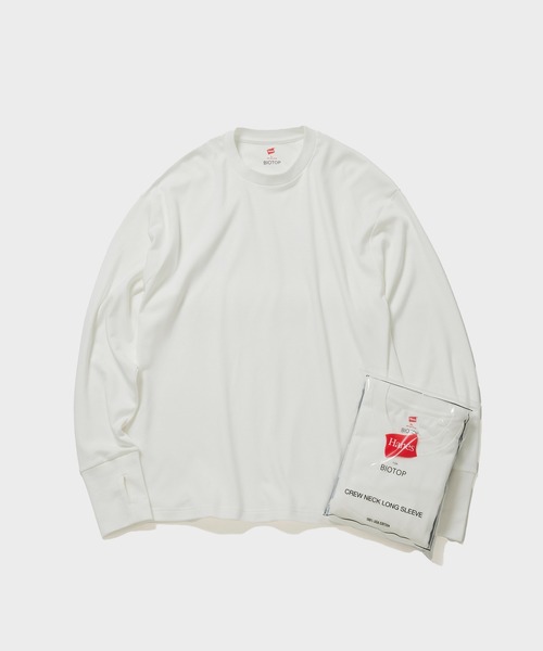 「BIOTOP」 長袖Tシャツ L ブラック メンズ_画像4