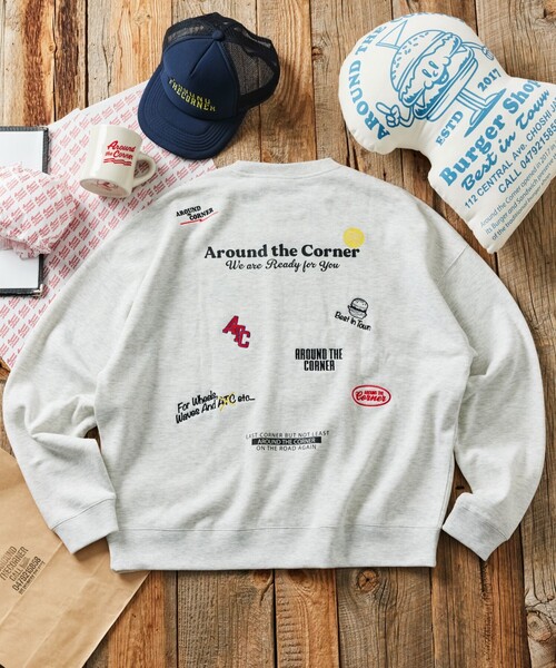 「FREAK'S STORE」 スウェットカットソー MEDIUM アッシュグレー メンズ_画像3