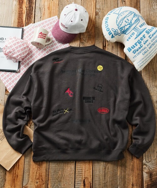 「FREAK'S STORE」 スウェットカットソー MEDIUM アッシュグレー メンズ_画像6