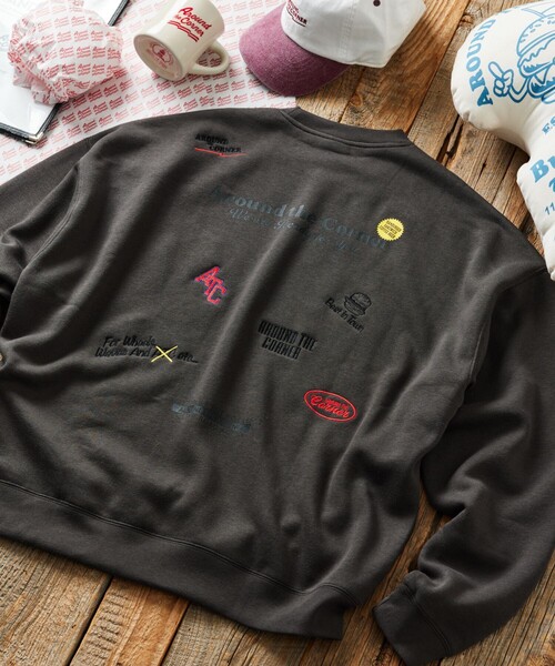 「FREAK'S STORE」 スウェットカットソー MEDIUM アッシュグレー メンズ_画像7