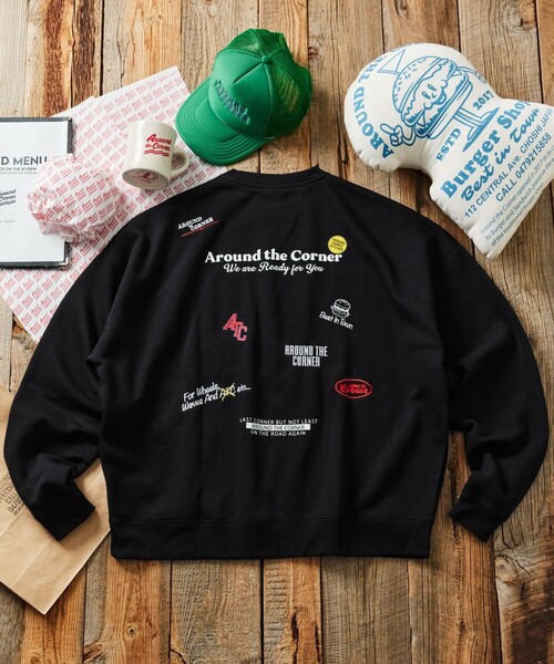 「FREAK'S STORE」 スウェットカットソー MEDIUM アッシュグレー メンズ_画像9