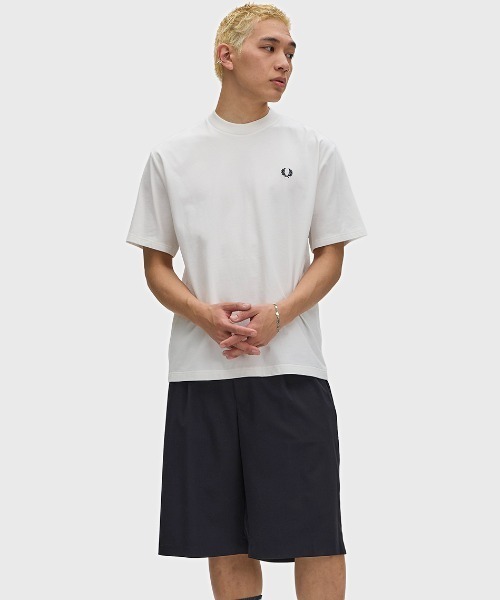 tシャツ Back Print Fred Perry Text T-Shirt／バックプリントテキストTシャツ メンズ レディースの画像