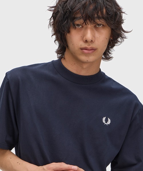 tシャツ Back Print Fred Perry Text T-Shirt／バックプリントテキストTシャツ メンズ レディースの画像