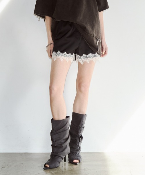 JOSE MOON（ジョゼムーン） ブーツ GATHERED OPEN TOE BOOTS/ギャザー
