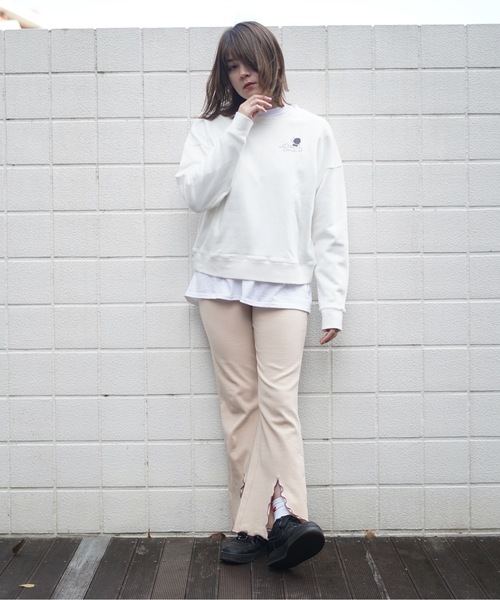 「roial」 スウェットカットソー MEDIUM ホワイト レディース_画像4