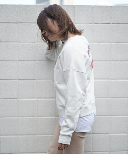 「roial」 スウェットカットソー MEDIUM ホワイト レディース_画像8