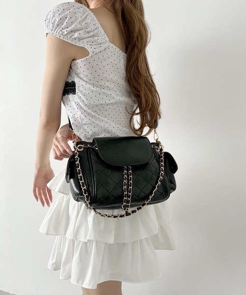 Loueme ショルダーバッグ バッグ 3WAYサイドポケットチェーンバッグ