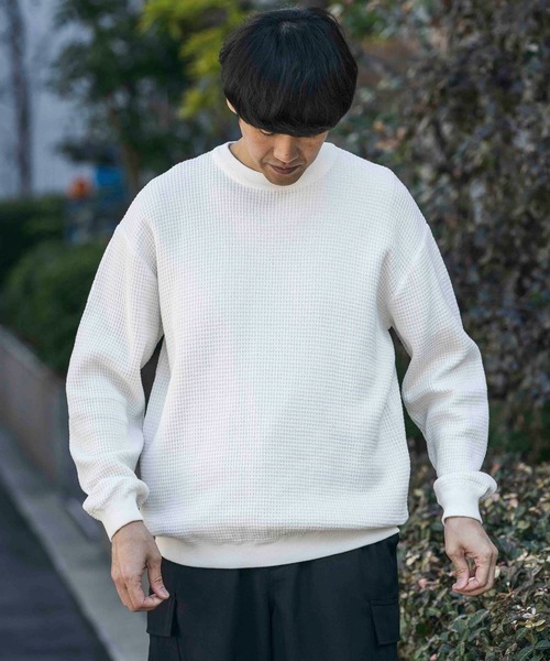 「URBAN RESEARCH DOORS」 長袖ニット MEDIUM モカ メンズ_画像2