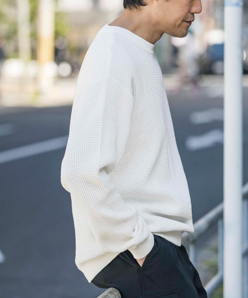 「URBAN RESEARCH DOORS」 長袖ニット MEDIUM モカ メンズ_画像4
