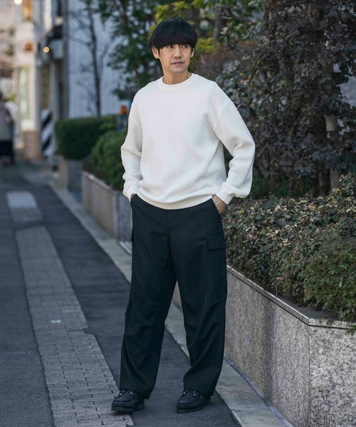 「URBAN RESEARCH DOORS」 長袖ニット MEDIUM モカ メンズ_画像5