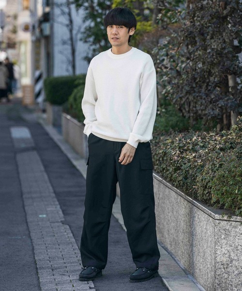 「URBAN RESEARCH DOORS」 長袖ニット MEDIUM モカ メンズ_画像6