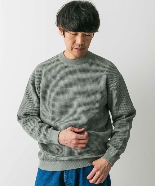 「URBAN RESEARCH DOORS」 長袖ニット MEDIUM モカ メンズ_画像8