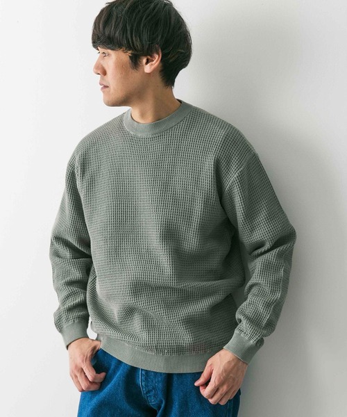 「URBAN RESEARCH DOORS」 長袖ニット MEDIUM モカ メンズ_画像9
