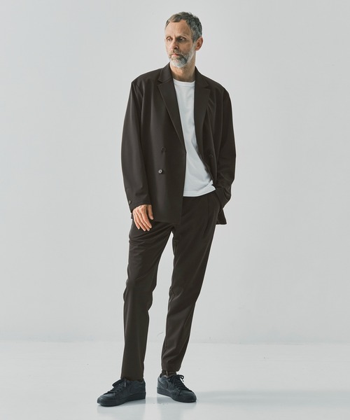 ジャケット テーラードジャケット 「THE TOKYO/ザトウキョウ」Light Matte Stretch Jersey Double Jacketの画像
