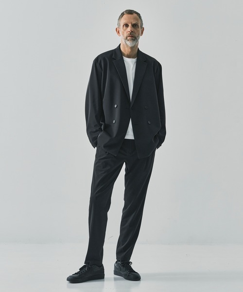 ジャケット テーラードジャケット 「THE TOKYO/ザトウキョウ」Light Matte Stretch Jersey Double Jacketの画像