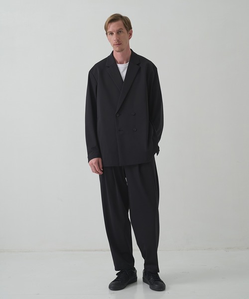ジャケット テーラードジャケット 「THE TOKYO/ザトウキョウ」Light Matte Stretch Jersey Double Jacketの画像