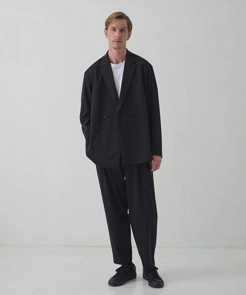 ジャケット テーラードジャケット 「THE TOKYO/ザトウキョウ」Light Matte Stretch Jersey Double Jacketの画像