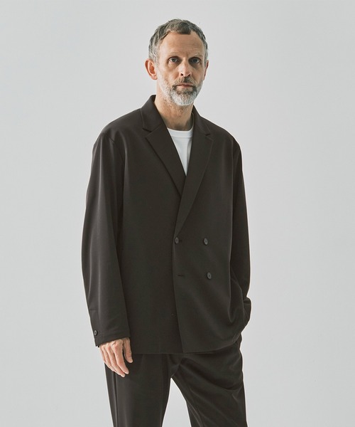 ジャケット テーラードジャケット 「THE TOKYO/ザトウキョウ」Light Matte Stretch Jersey Double Jacketの画像