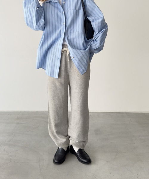 「CANAL JEAN」 「El mar」イージーパンツ ONE SIZE ライトグレー レディース_7