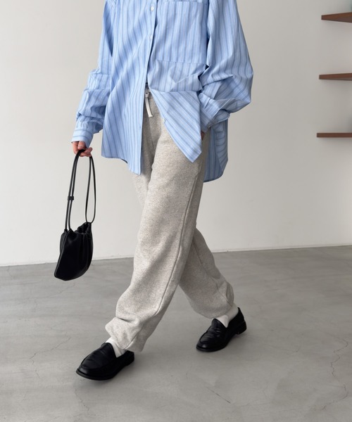 「CANAL JEAN」 「El mar」イージーパンツ ONE SIZE ライトグレー レディース_8