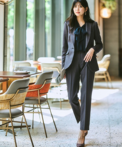 「7days Life Styling」 パンツスーツ 7号 ネイビー レディース_画像3