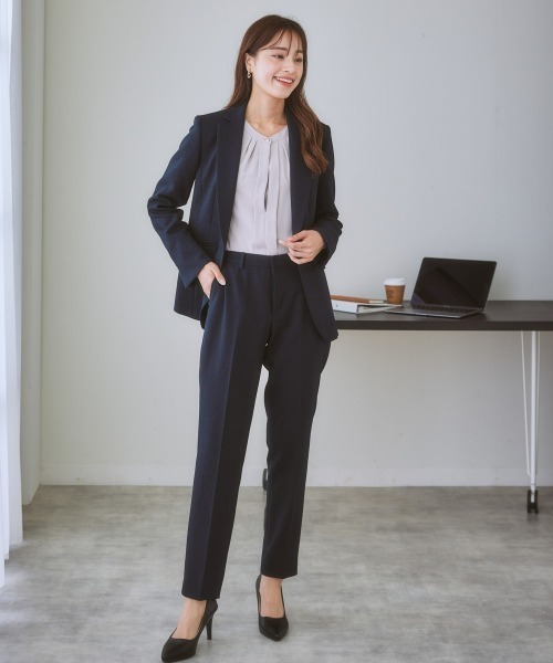 「7days Life Styling」 パンツスーツ 7号 ネイビー レディース_画像7