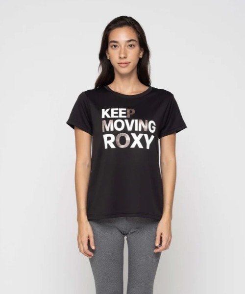 「ROXY」 半袖Tシャツ SMALL チャコールグレー レディース_画像5