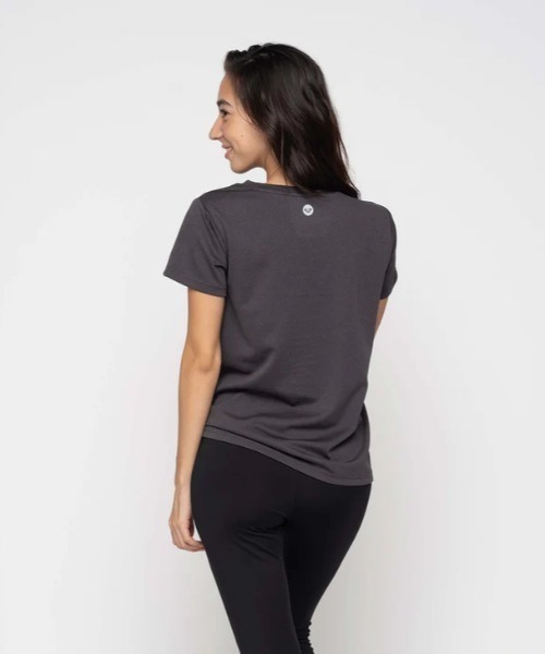 「ROXY」 半袖Tシャツ SMALL チャコールグレー レディース_画像7