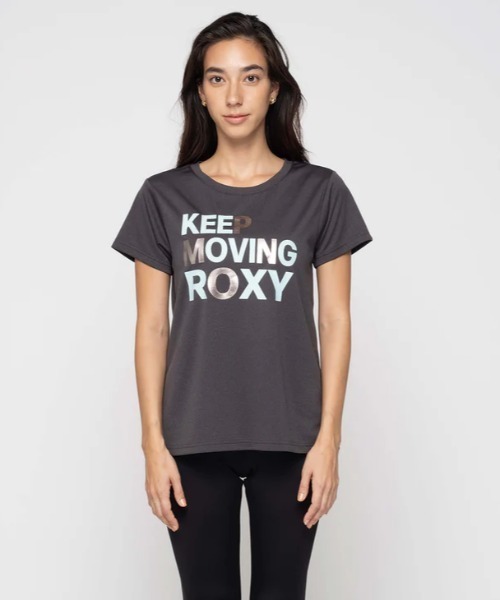「ROXY」 半袖Tシャツ SMALL チャコールグレー レディース_画像8