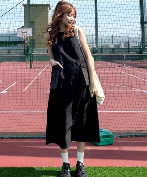 new balance ニューバランス　ワンピース New Balance（ニューバランス） ワンピース NB GREY カラーブロック
