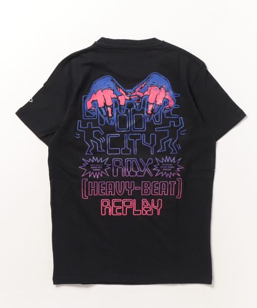 「REPLAY」 半袖Tシャツ SMALL ブラック レディース_画像2