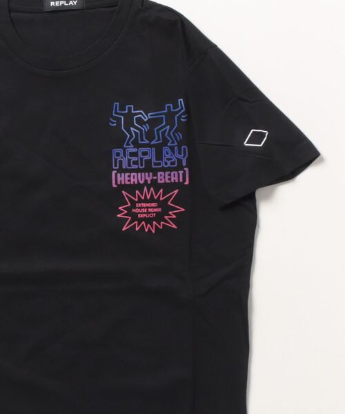 「REPLAY」 半袖Tシャツ SMALL ブラック レディース_画像3