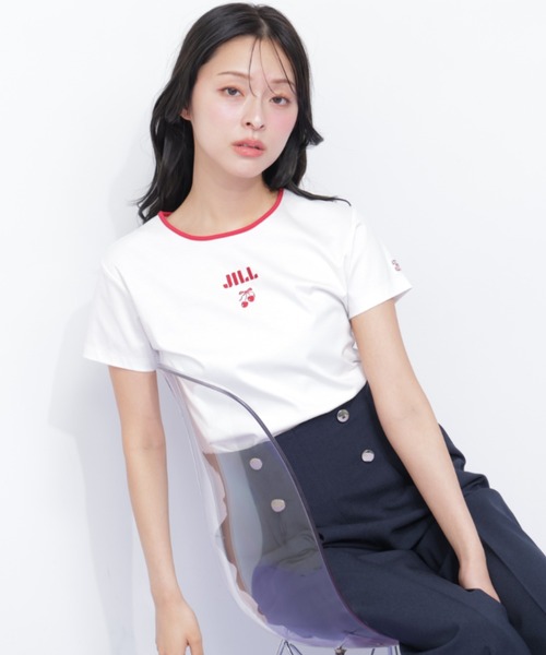 tシャツ 「Cherryシリーズ」チェリーロゴTシャツ レディースの画像