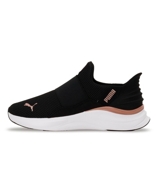PUMA（プーマ） スリッポン 24.0cm ブラック×ゴールド レディース 