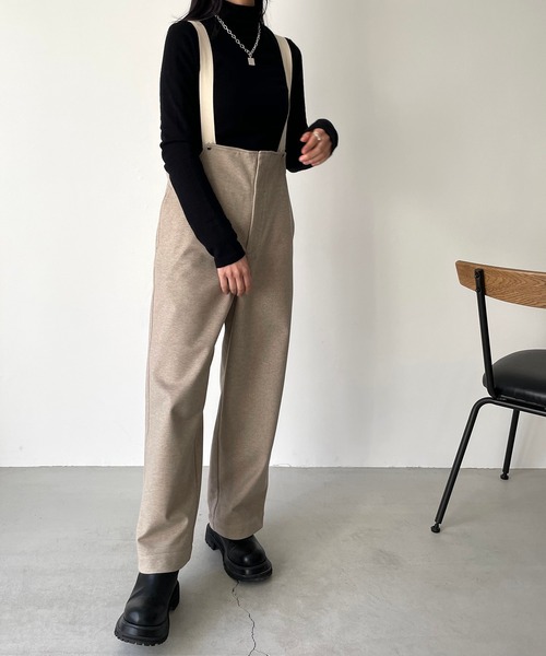 キャナルジーン　デニムサロペット38 CANAL JEAN（キャナルジーン） オーバーオール 38 カーキ レディース