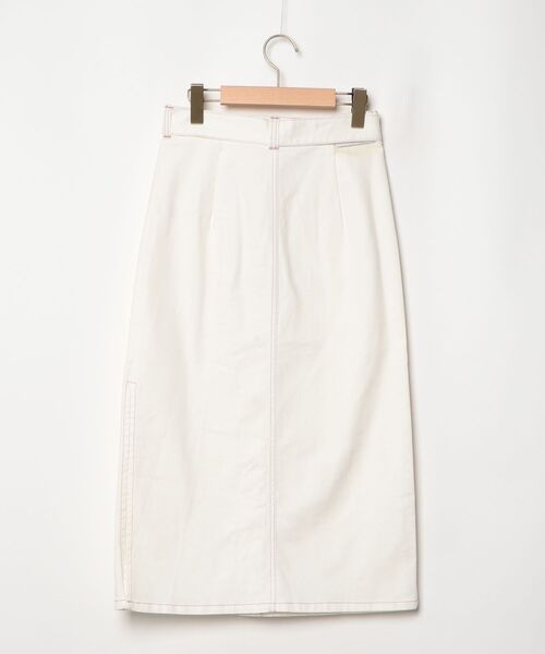 「SEE BY CHLOE」 デニムスカート 38 ホワイト レディース_画像2