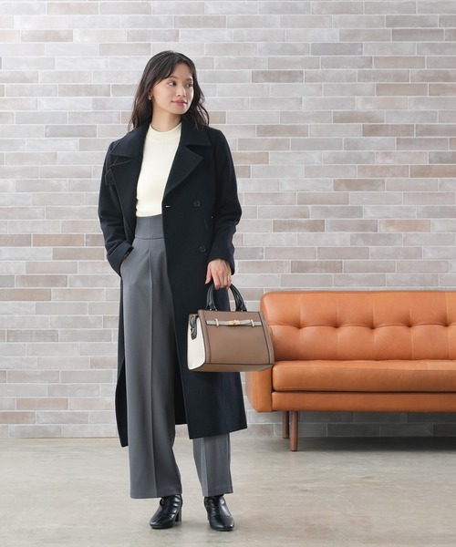 「TRUDEA」 トレンチコート LARGE ブラウン レディース_画像2