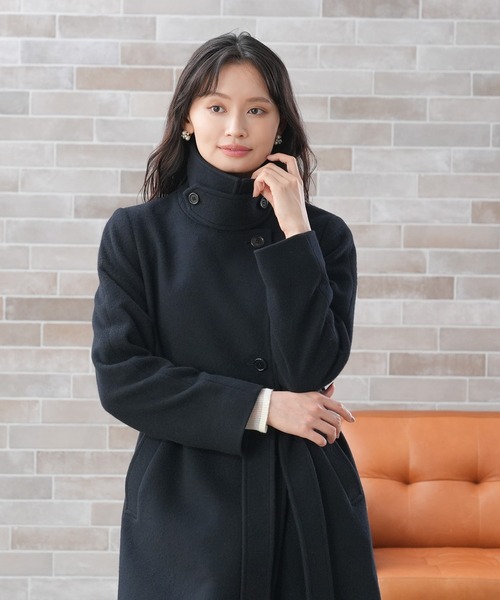 「TRUDEA」 トレンチコート LARGE ブラウン レディース_画像7