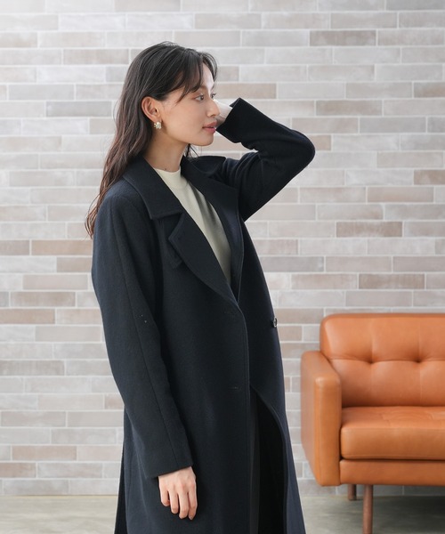「TRUDEA」 トレンチコート LARGE ブラウン レディース_画像9
