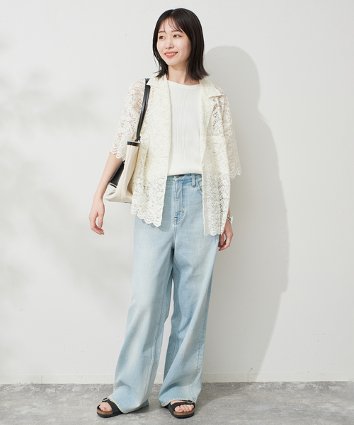 SLOBE IENA（スローブイエナ） コート アウター レースシャツ