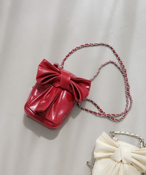 Heather（ヘザー） ショルダーバッグ バッグ リボンミニショルダーBAG
